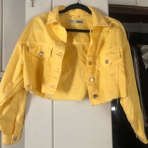 Topshop cropped denim jacket